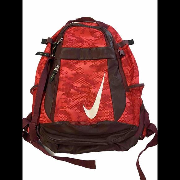 NIKE Red Vapor Select Graphic Baseball Bat Backpack Sz D(M